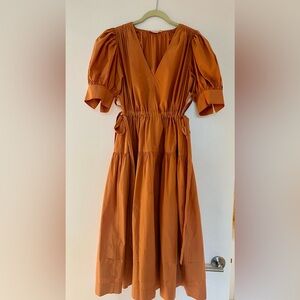 Ulla Johnson cinched/puff sleeve dress dress